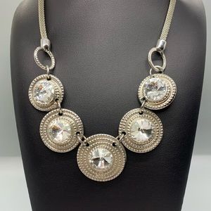 Women’s Rhinestone Necklace and Earring Set